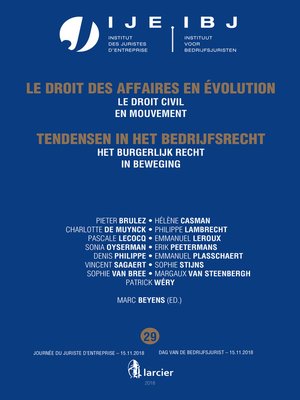 cover image of Het burgerlijk recht in beweging / Le droit civil en mouvement